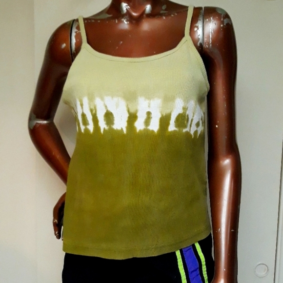 Tribal Women's Ribbed Tank Top With Picot Edge Trim - Sleeveless Scoop Neck